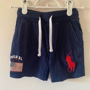 Ralph Lauren Navy Blue Kids Shorts